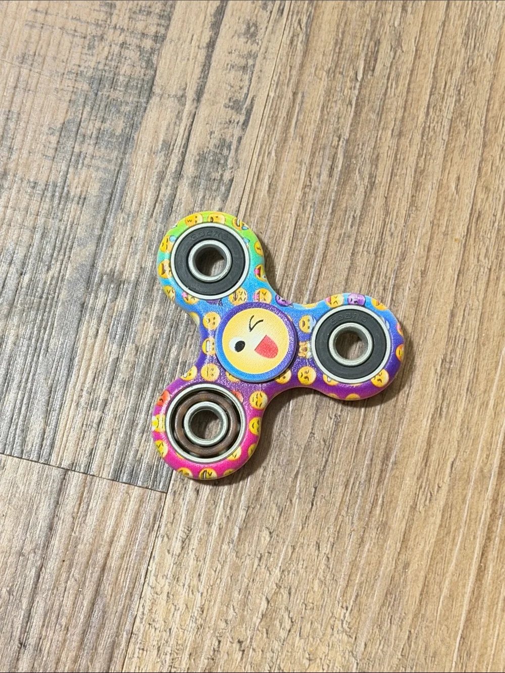 Emoji Pattern Kids Fidget Spinner - Multicolor